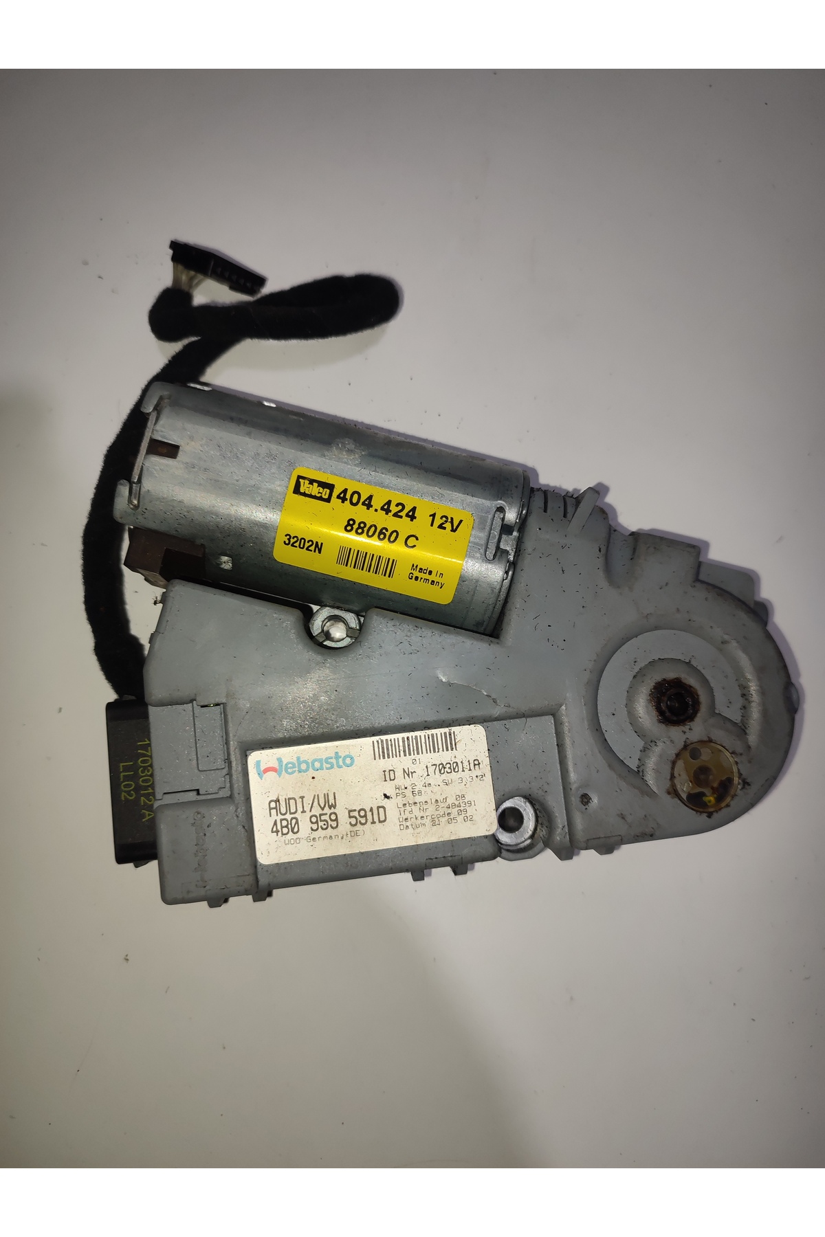 Audi A4 Sanruf motoru AY Sanruf motoru A4 S4 B6 4B0959591D
