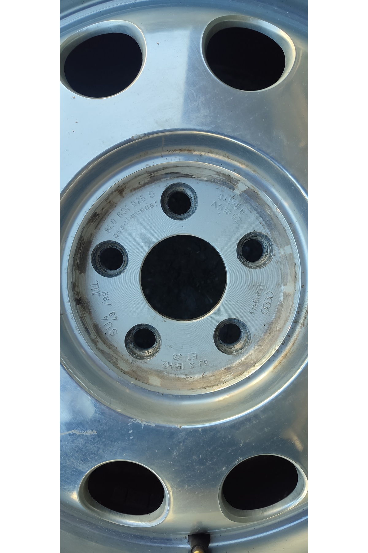 A3 8L Hafif Jant A U D İ 5x100 Et38 oem - Görsel 3