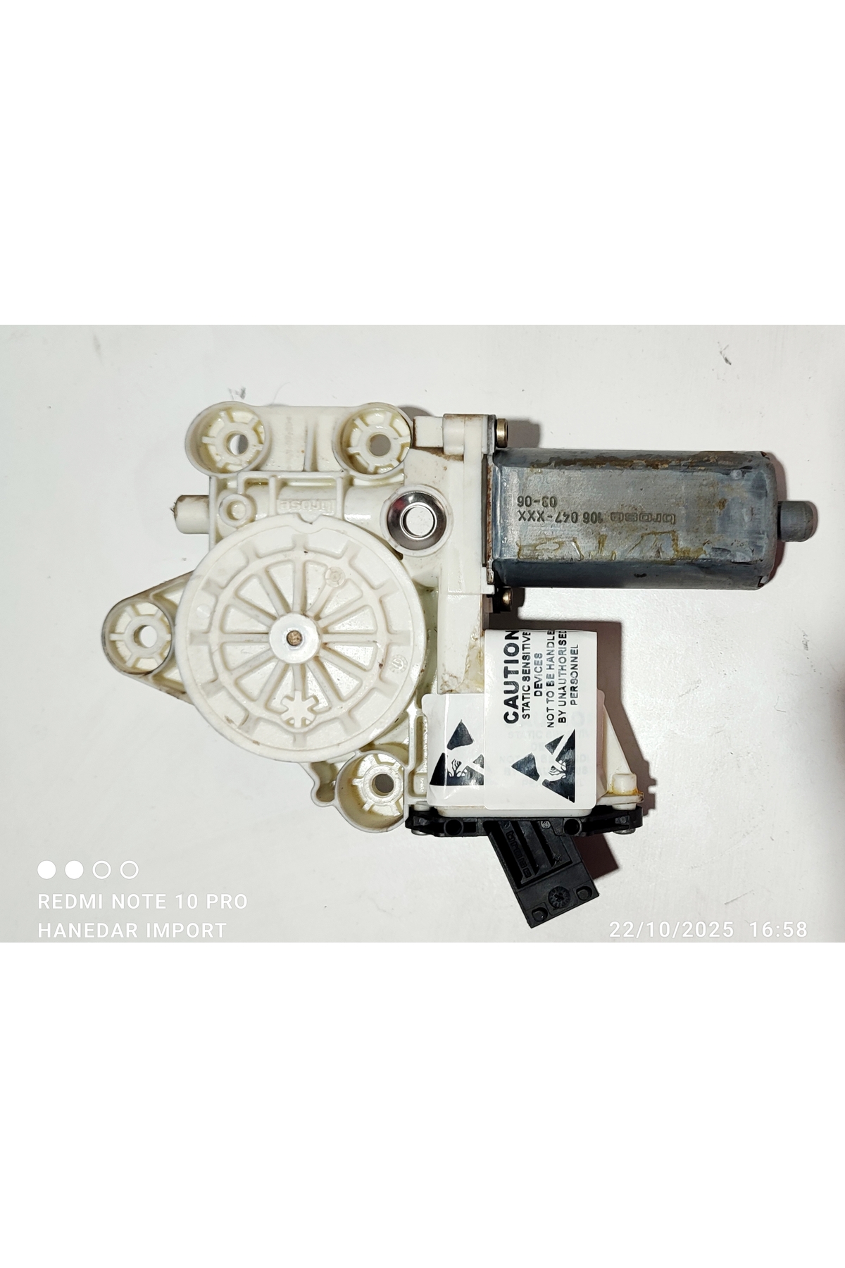 GM 9178987 LH brose 106045-102 Vectra C sol ön cam motoru