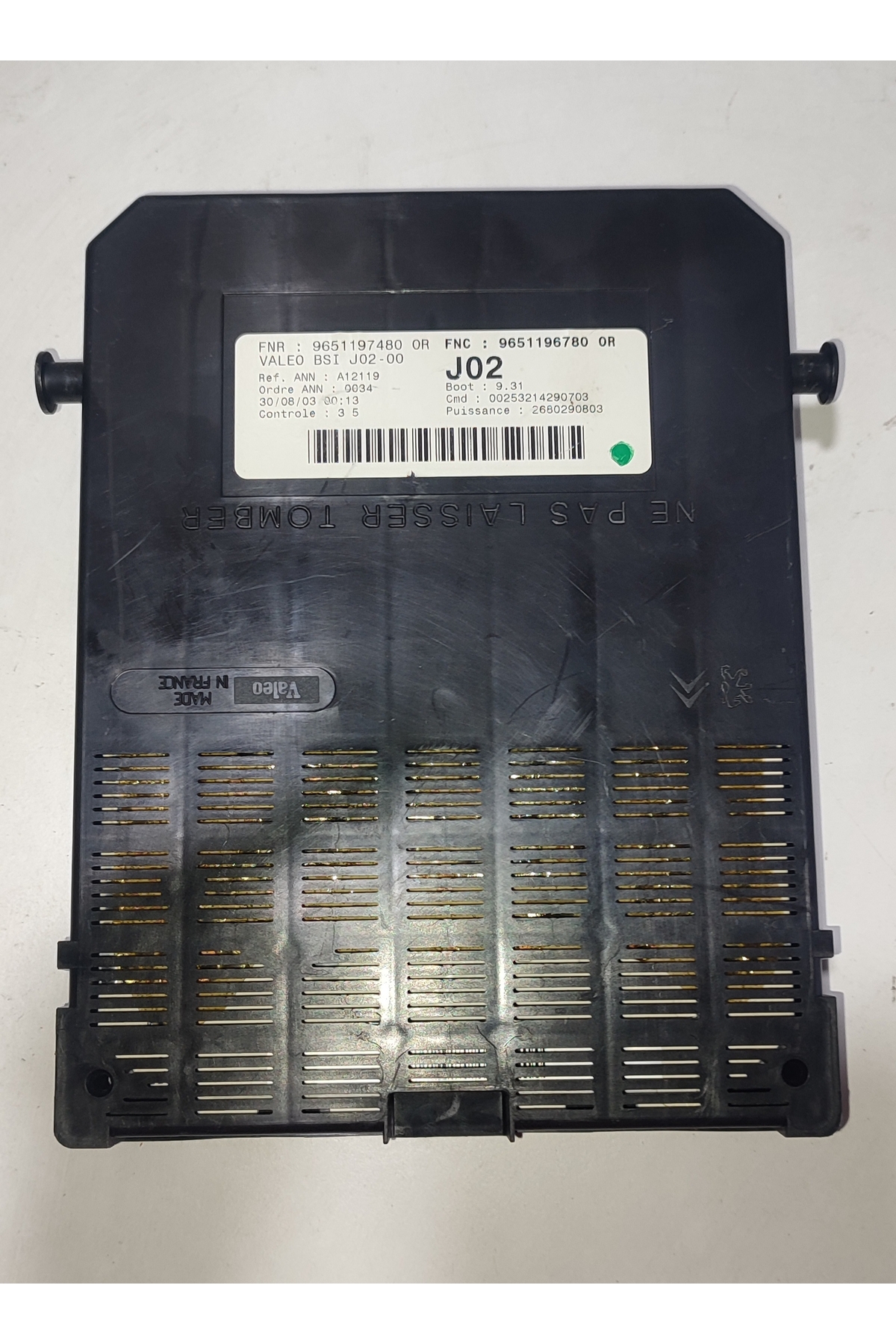 9651197480 9651196780 Valeo BSI J02-00 307 sigorta kutusu
