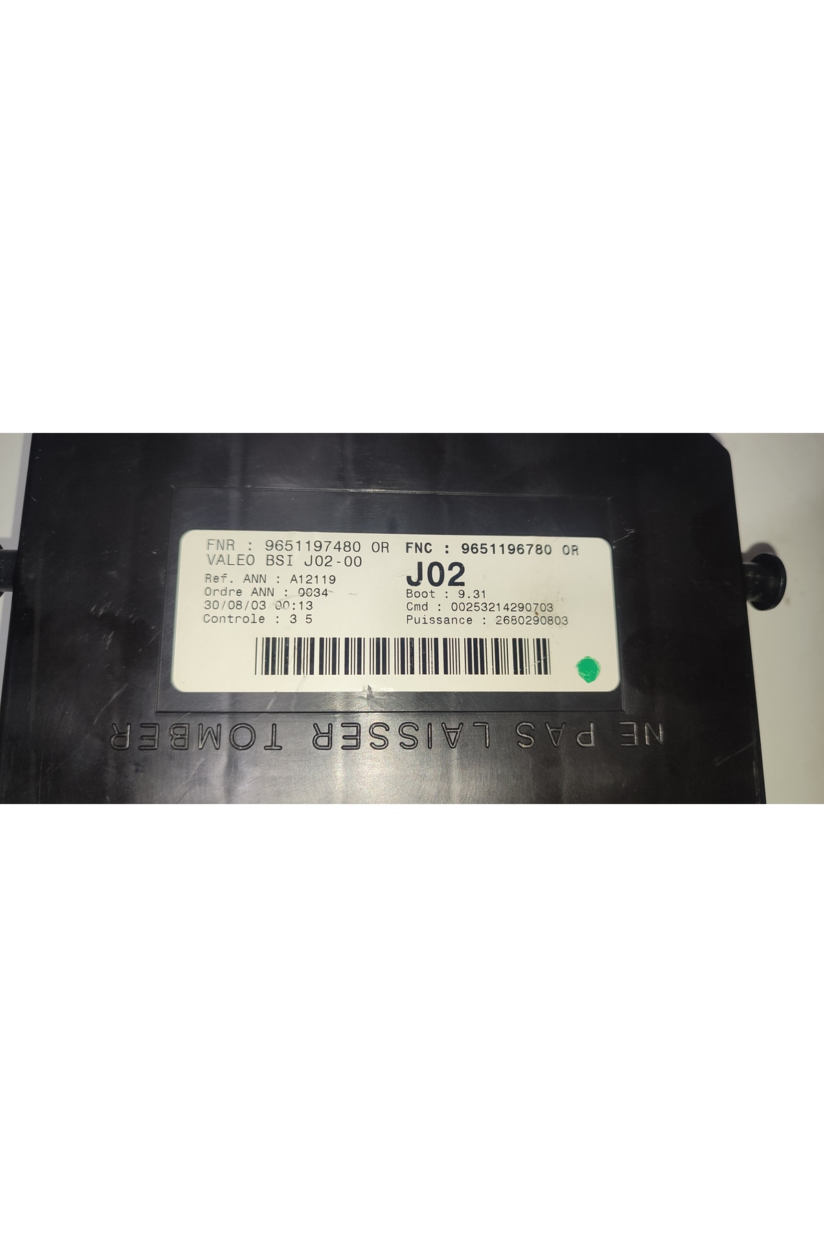 9651197480 9651196780 Valeo BSI J02-00 307 sigorta kutusu - Görsel 2